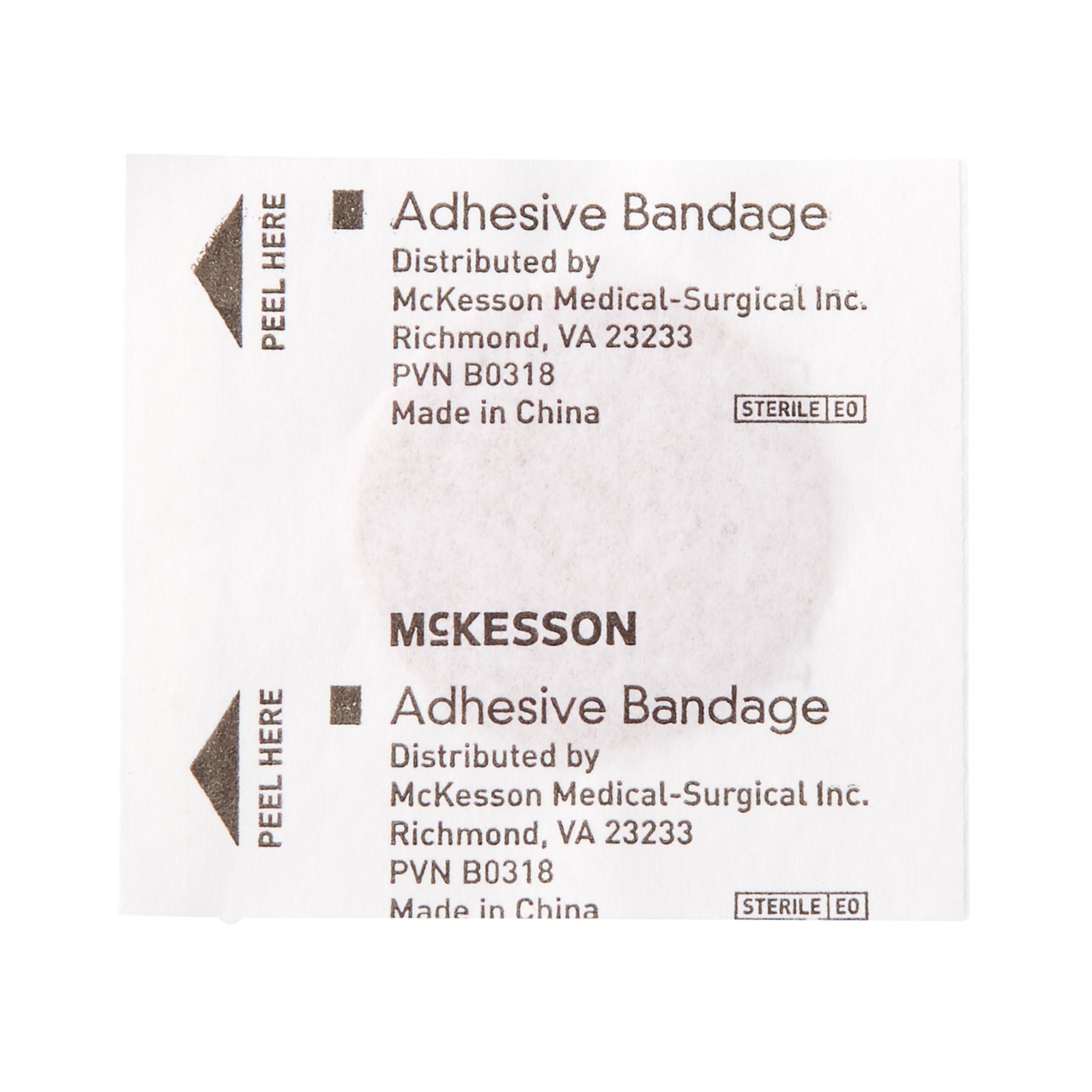 400 McKesson Round Fabric Adhesive Spot Band Aids Bandages 1" Sterile 16-4812