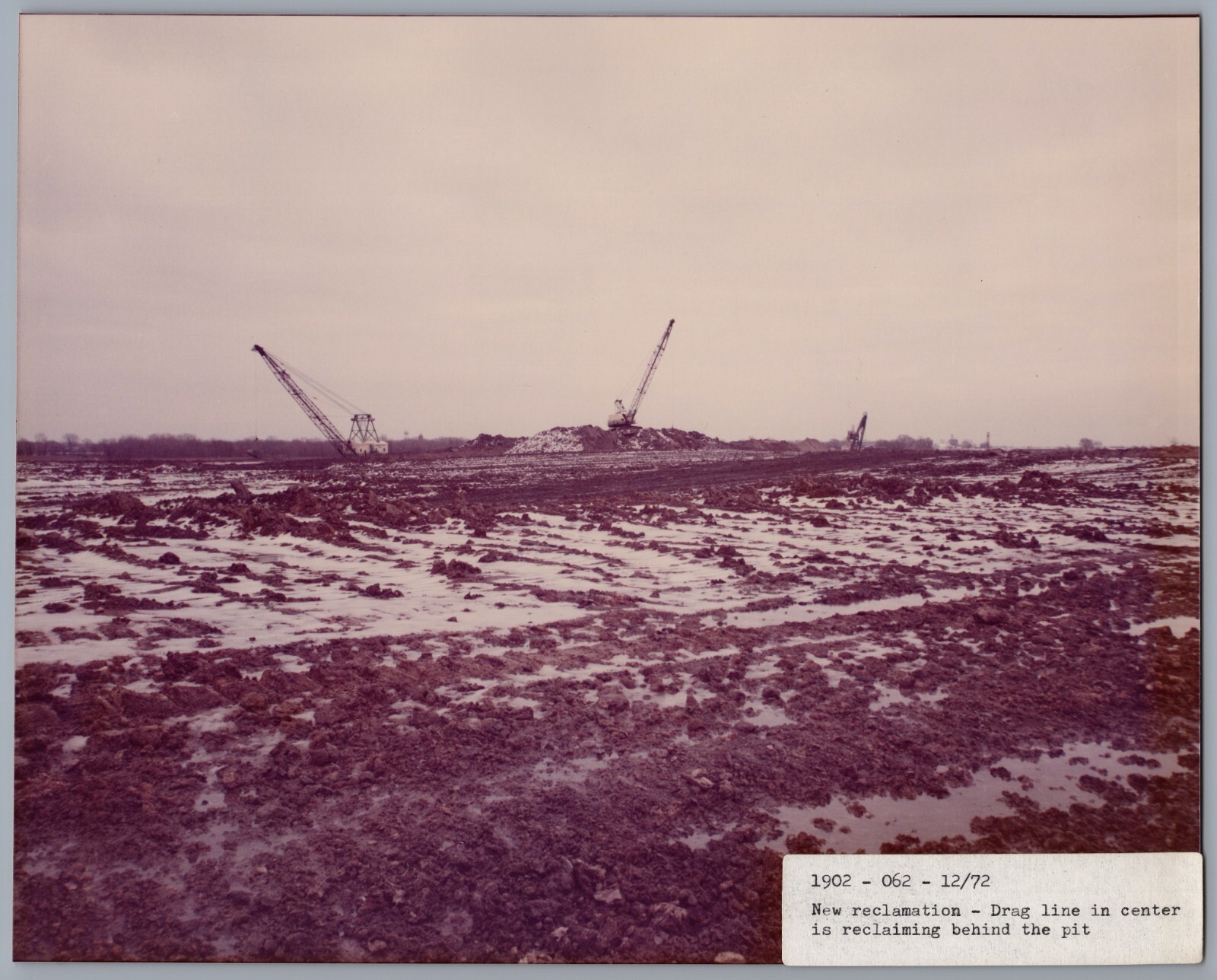 1972 Peabody Coal Co Power Mine Missouri 8x10 Photo Reclamation & Drag Line 7703