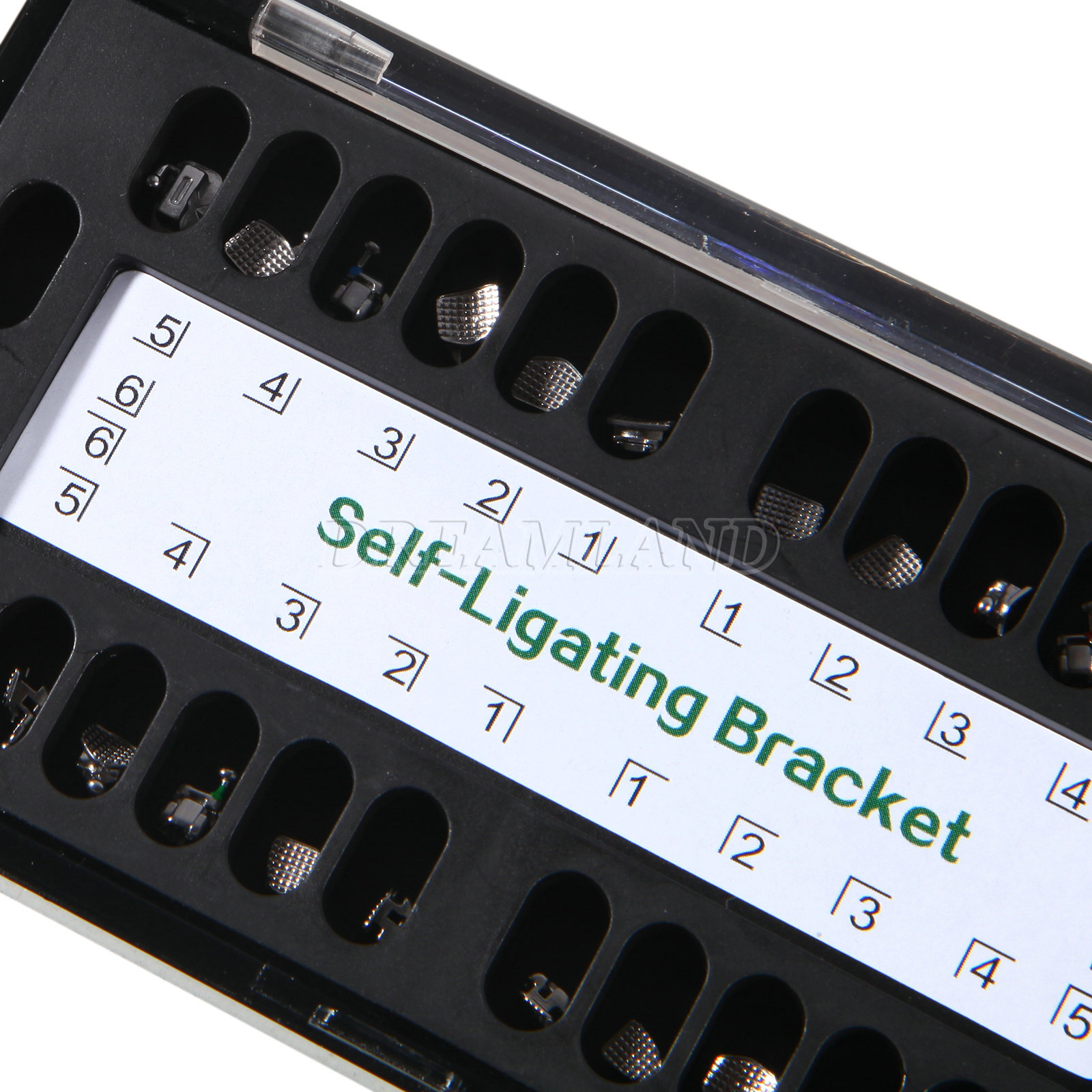 10 Packs Dental Self-Ligating Brackets Orthodontic Roth 0.022 345Hook Bracket