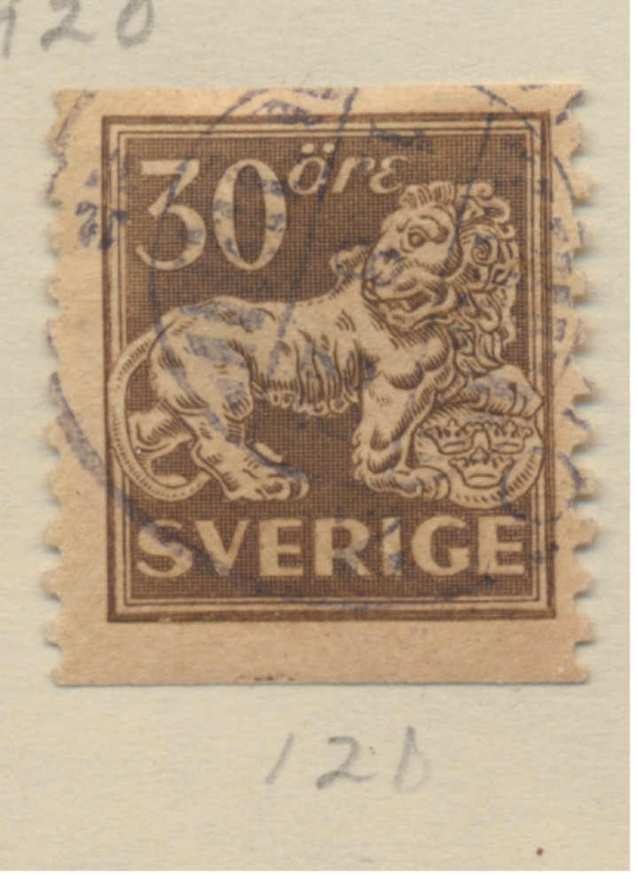 Sweden Stamp Scott #121, Used