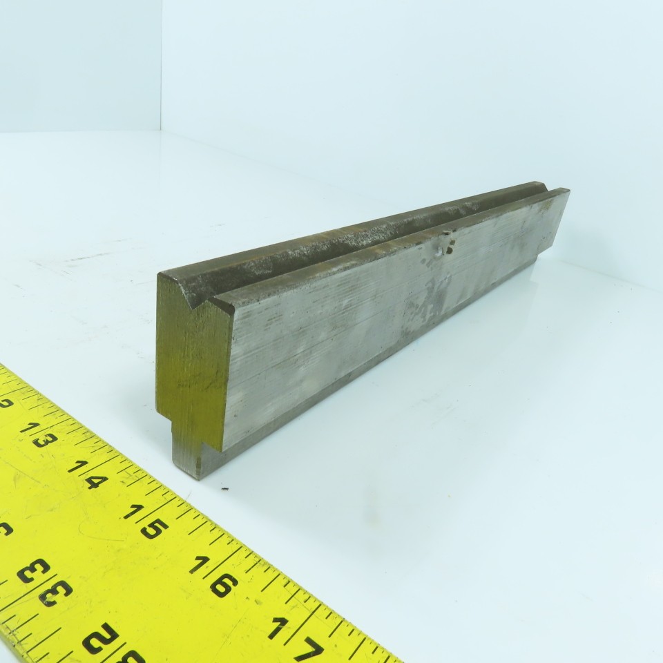14-1/4" Press Brake Forming 90° V Angle Die Block 1-1/8" Thick 1-3/4"H 1/2" Tan
