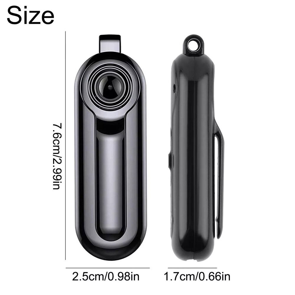 Mini Wearable Necklace Camera Full HD Video Audio Voice Recording Small Recorder