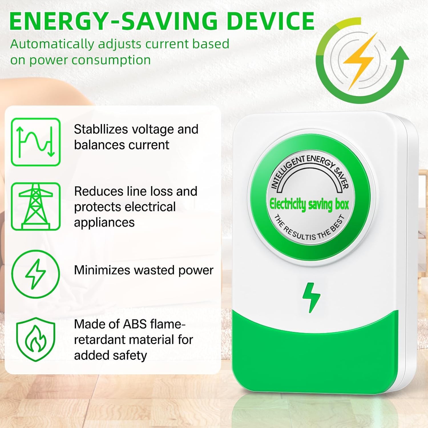 Energy Saver Box (2/4Pack): Plug-in Device to Save Electricity & Reduce Cost