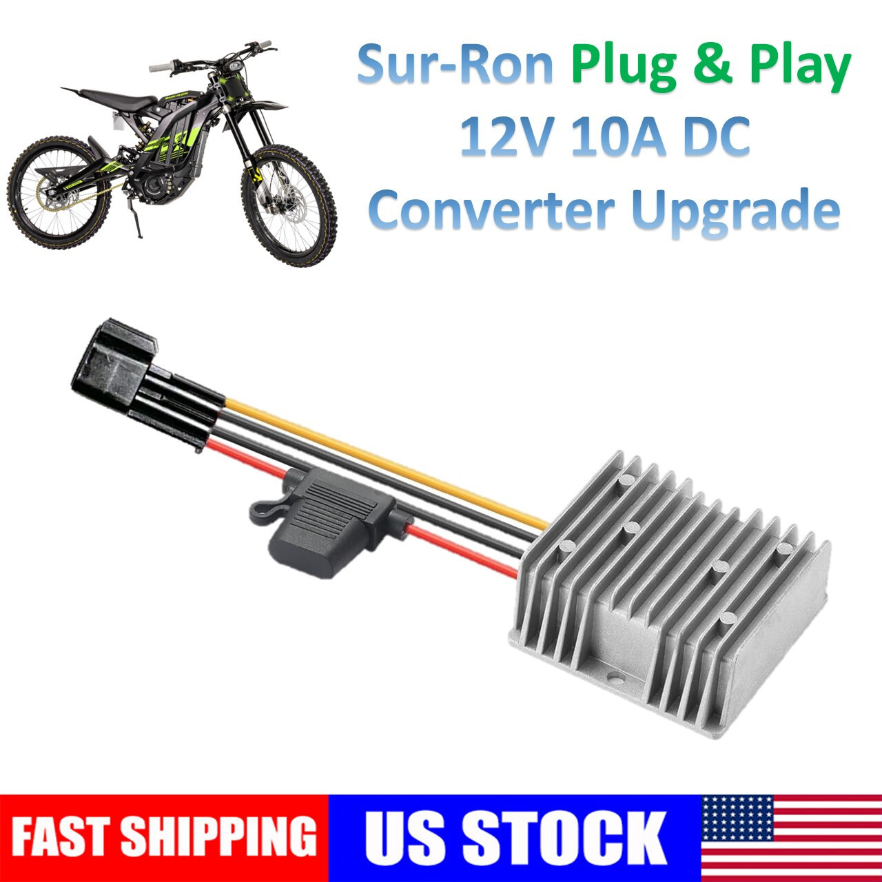 Surron DC 12V Converter Upgrade - 12V 10A Buck Converter for Sur-Ron Light Bee