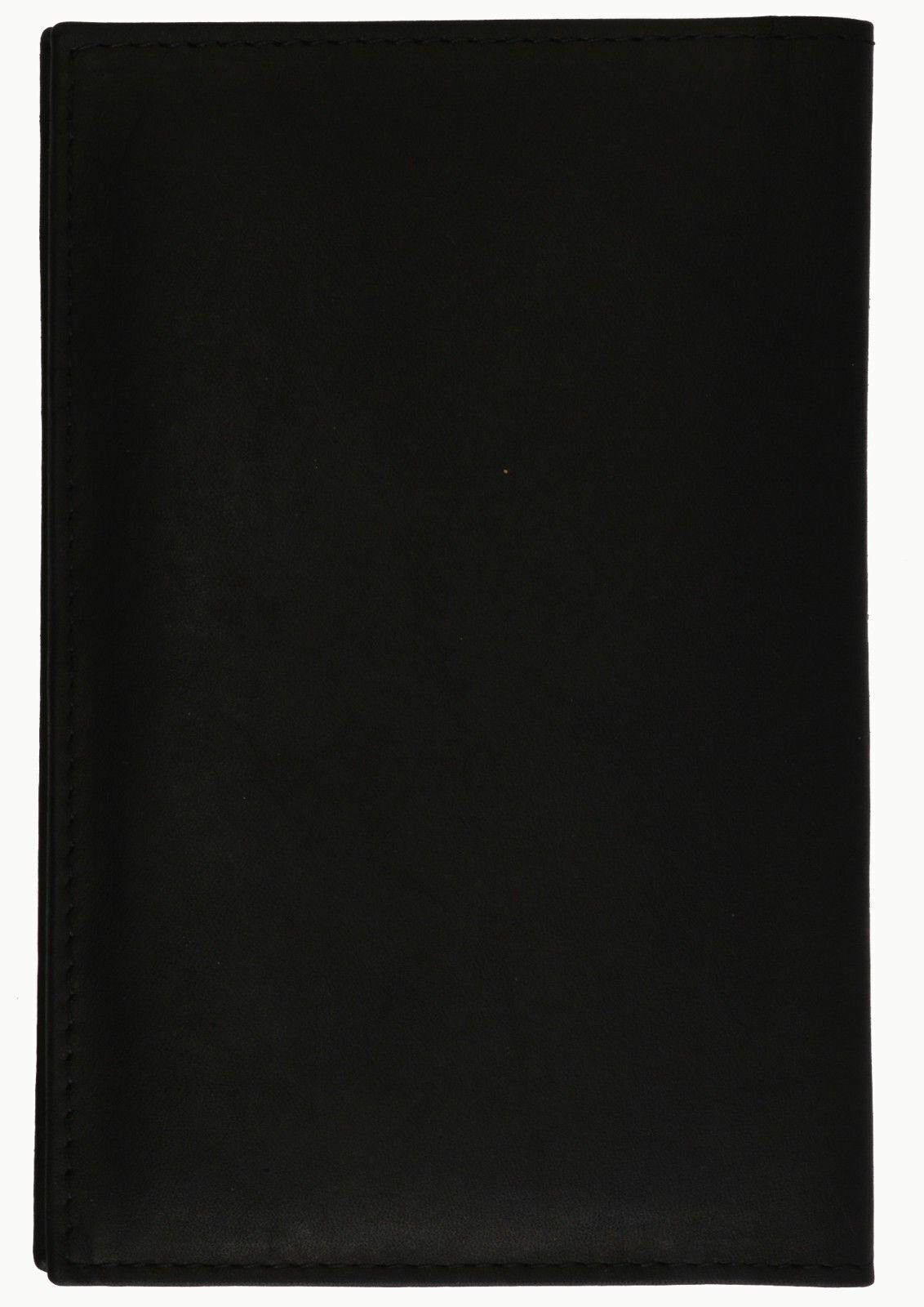 Genuine Leather US Passport Cover ID Holder Wallet Travel Case Handmade Black