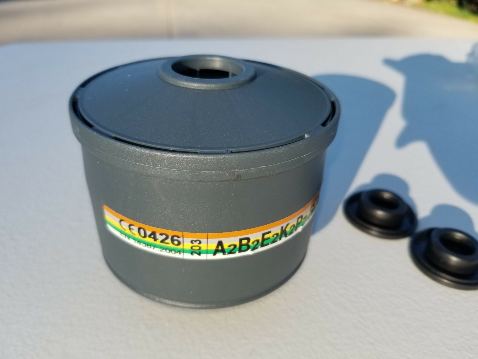 NATO 40mm NBC/CBRN Gas Mask Filter 3-Pak Newest Avail 5yr Shelf-Life Exp 4/2027