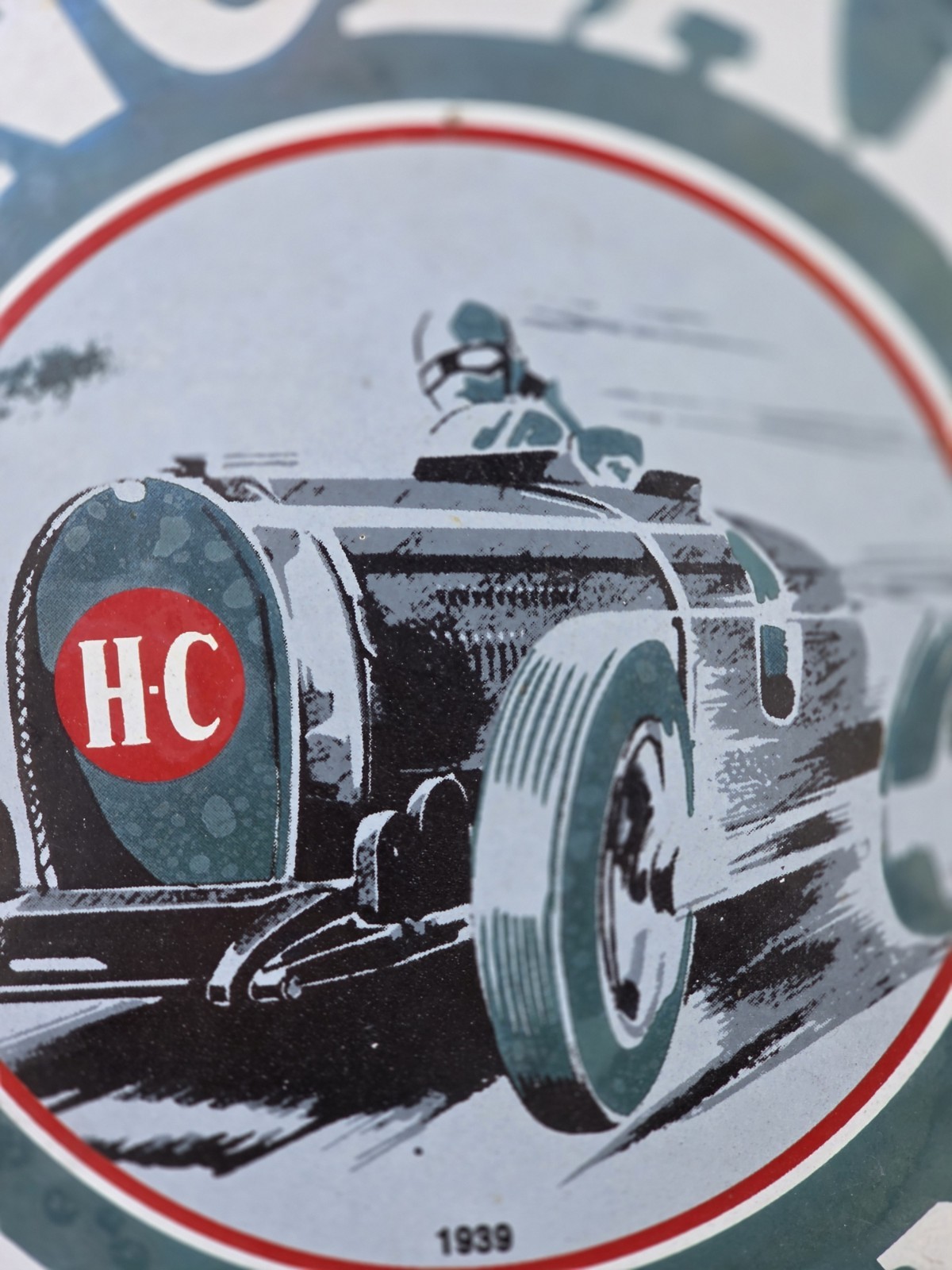 VINTAGE RARE SINCLAIR GASOLINE PORCELAIN SIGN 10"