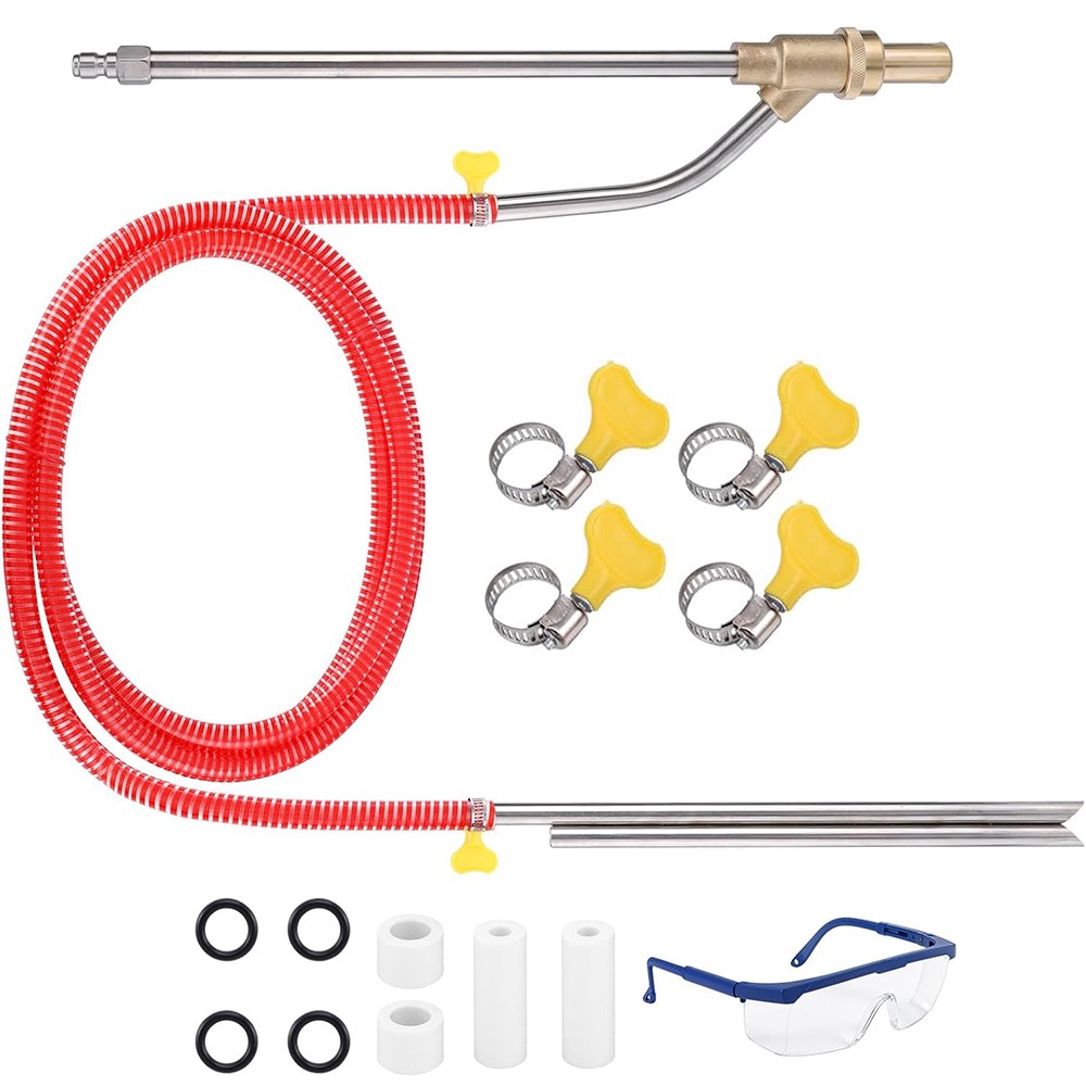 Pressure Washer Sandblasting Kit 5000 PSI Wet Abrasive Sandblaster Attachment wi