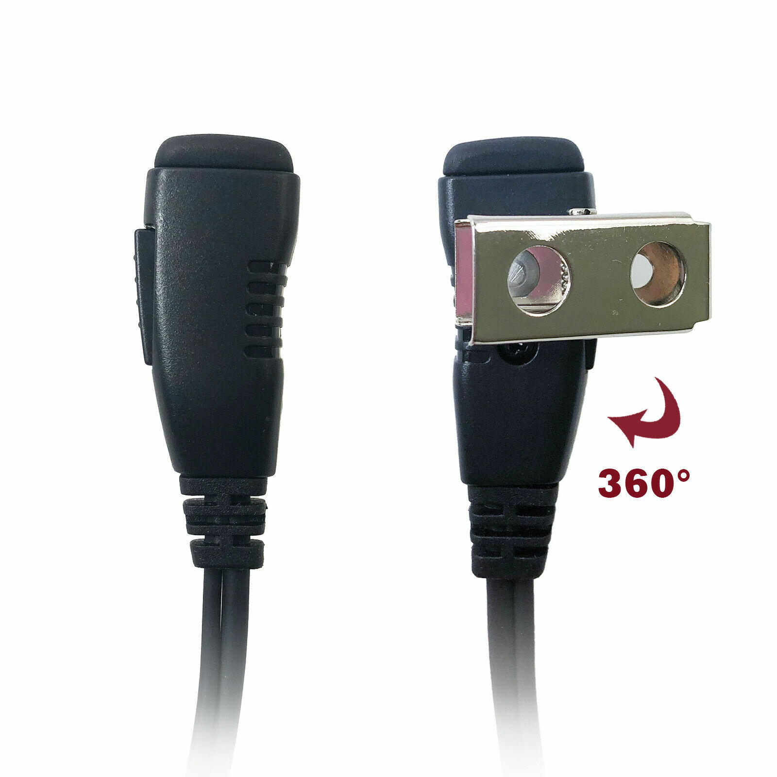 Extra Long PTT Earpiece for Target & Walmart Walkie Talkie Radios (Motorola)