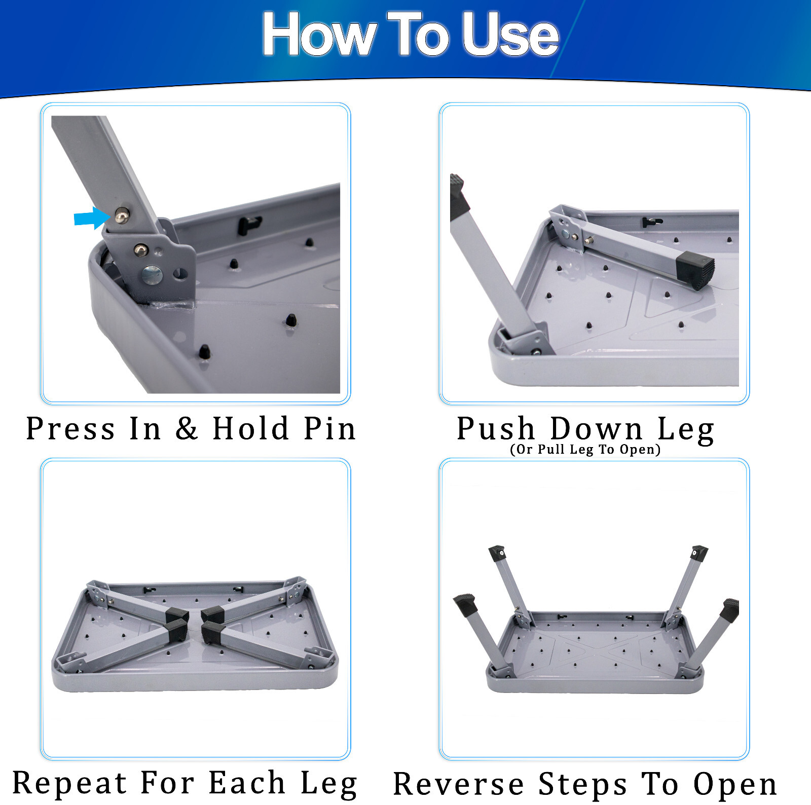 Step Stool Portable Folding Metal Foot Stool Compact One Step Ladder for Kitchen