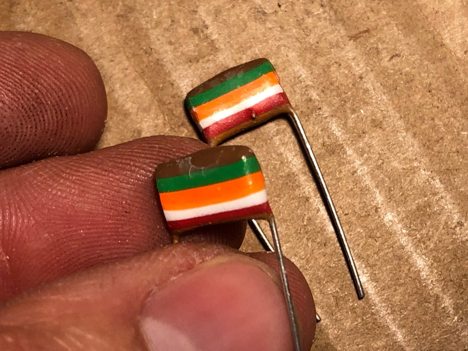 2 NOS Mullard Tropical Fish .015 uf 250v Capacitors Guitar Tone Caps (Qty Avai)