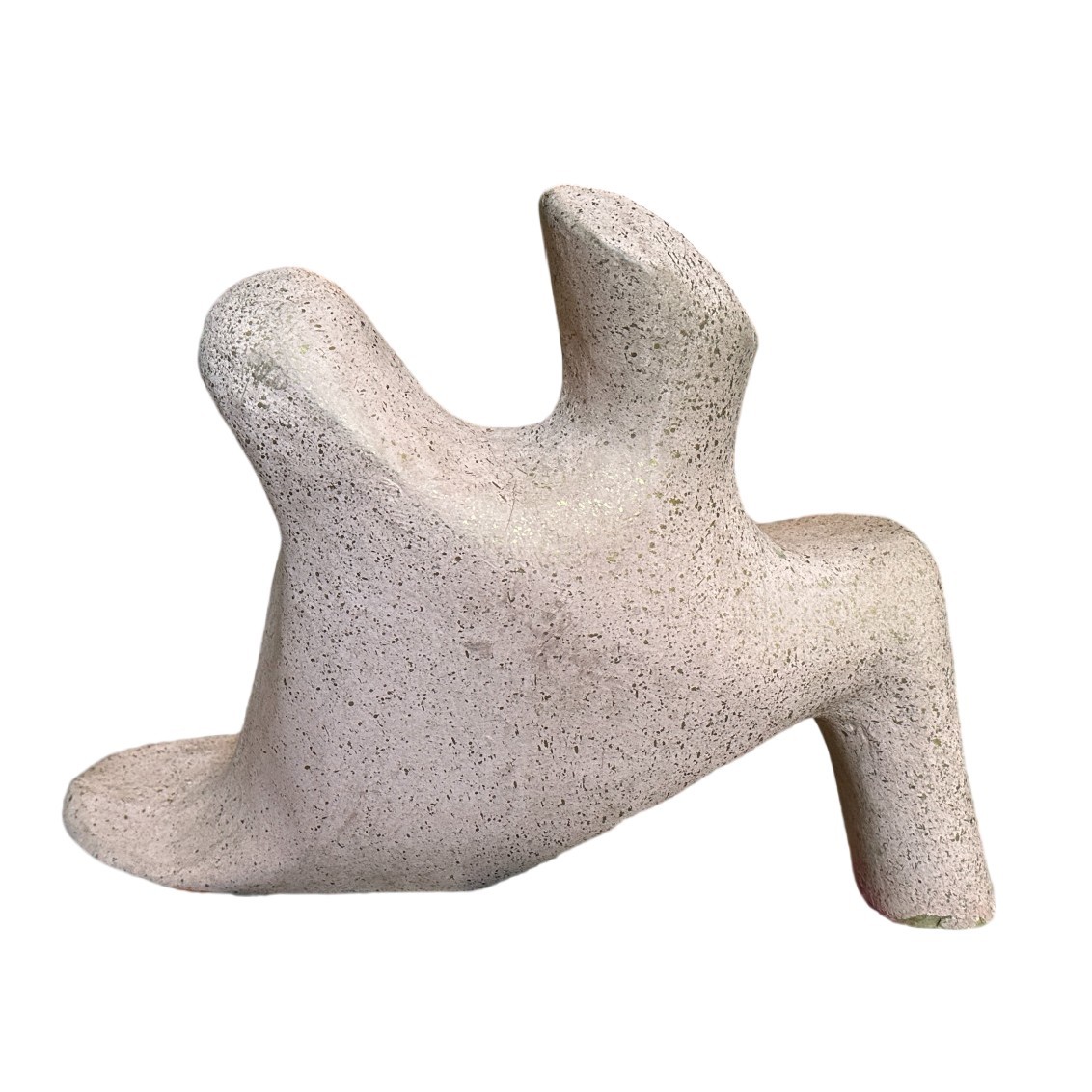 Vintage Fiberglass Female Bra Bust Torso Mannequin Reclining Mannekin Form