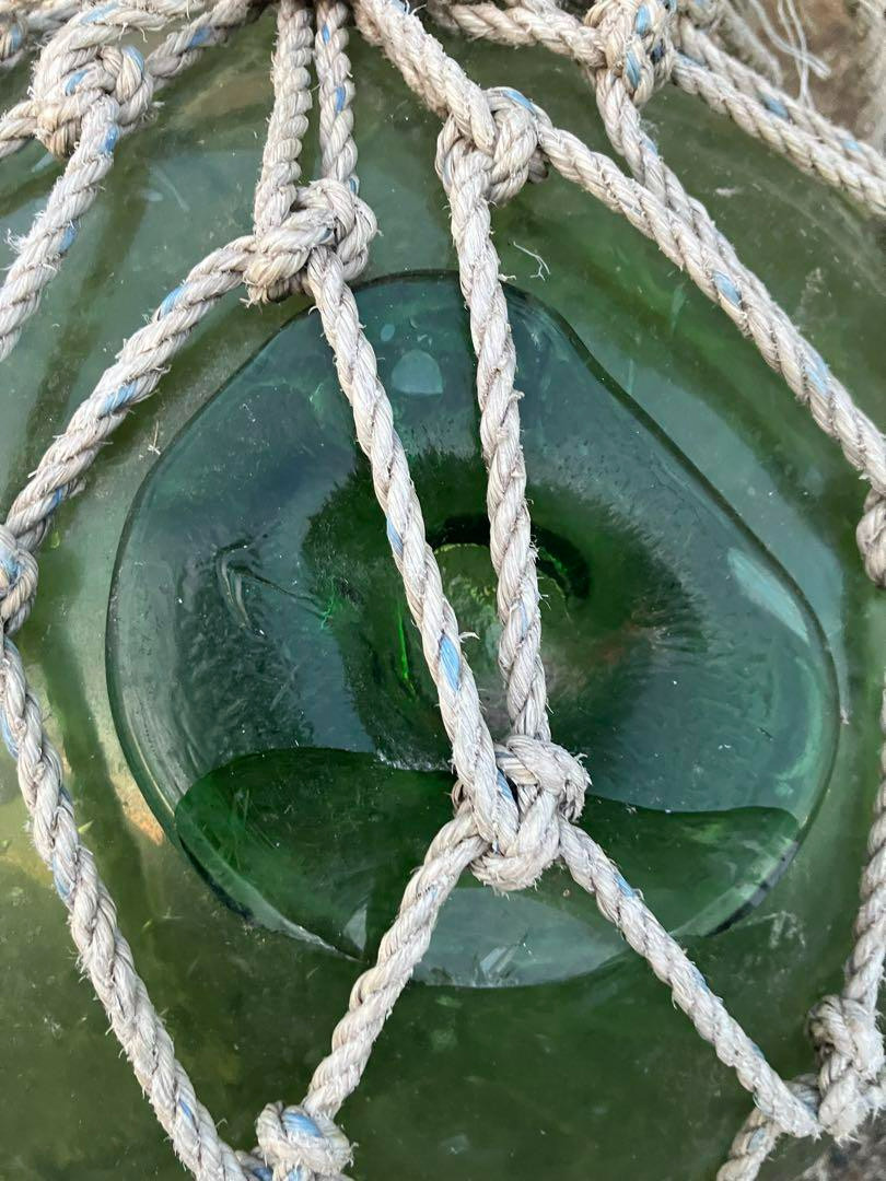 Vintage Japanese Big Glass Fishing Float 13.77"