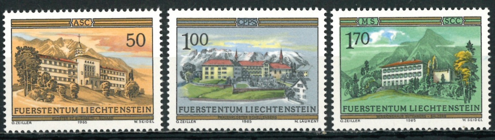 LIECHTENSTEIN 1985 Castles - MNH