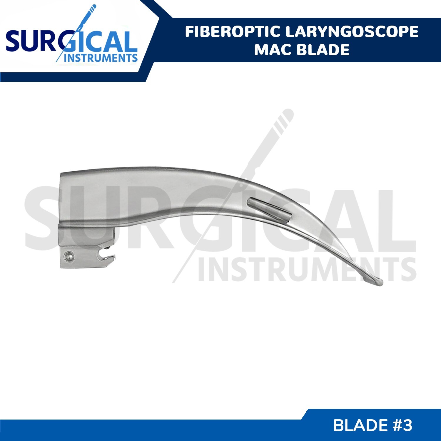 Fiberoptic Laryngoscope Mac Blade #3 - Anesthesia Intubation German Grade
