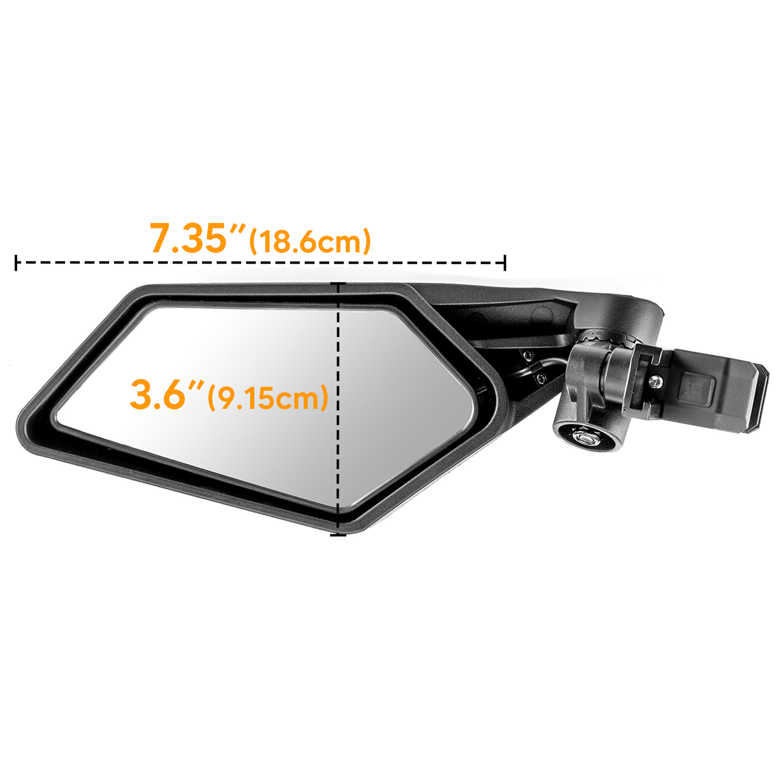 2020-2024 UTV Rear-View Side Mirrors W/LED Lights For Polaris RZR PRO R PRO XP