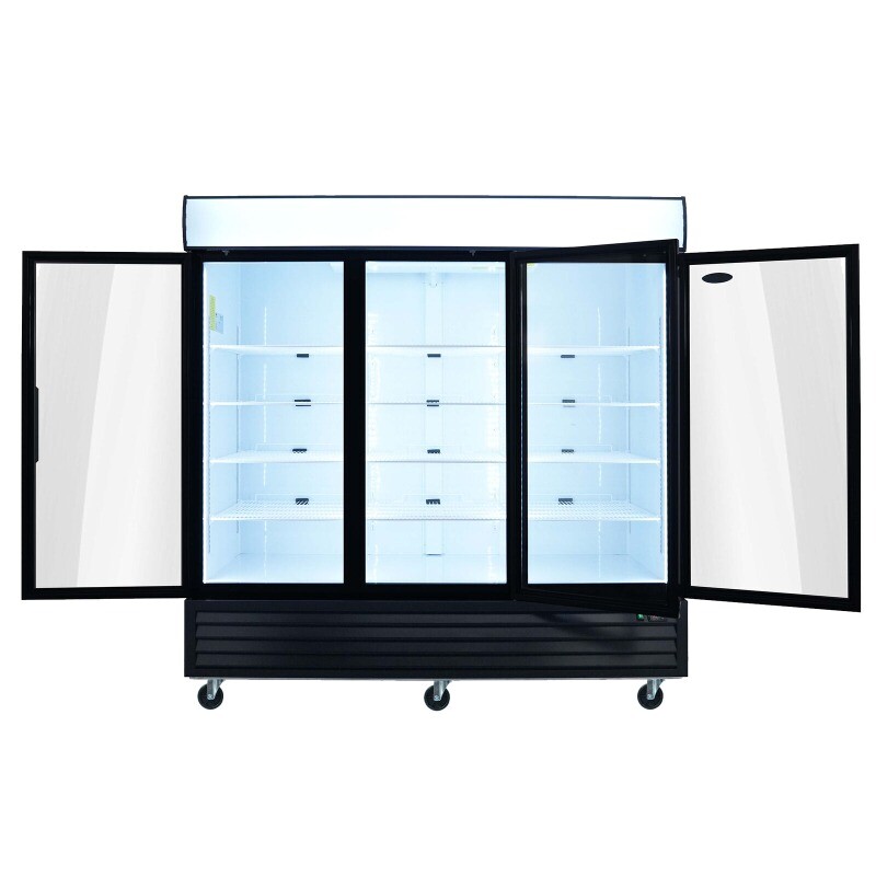 Merchandiser Refrigerator 70 Cu.ft Swing Door Commercial Display Refrigerators