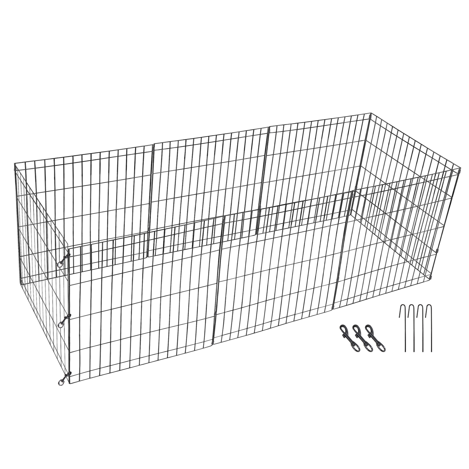 24 Inch Pet Dog Playpen Exercise Puppy Pen Dog Fence for Small Animals -8 Panel