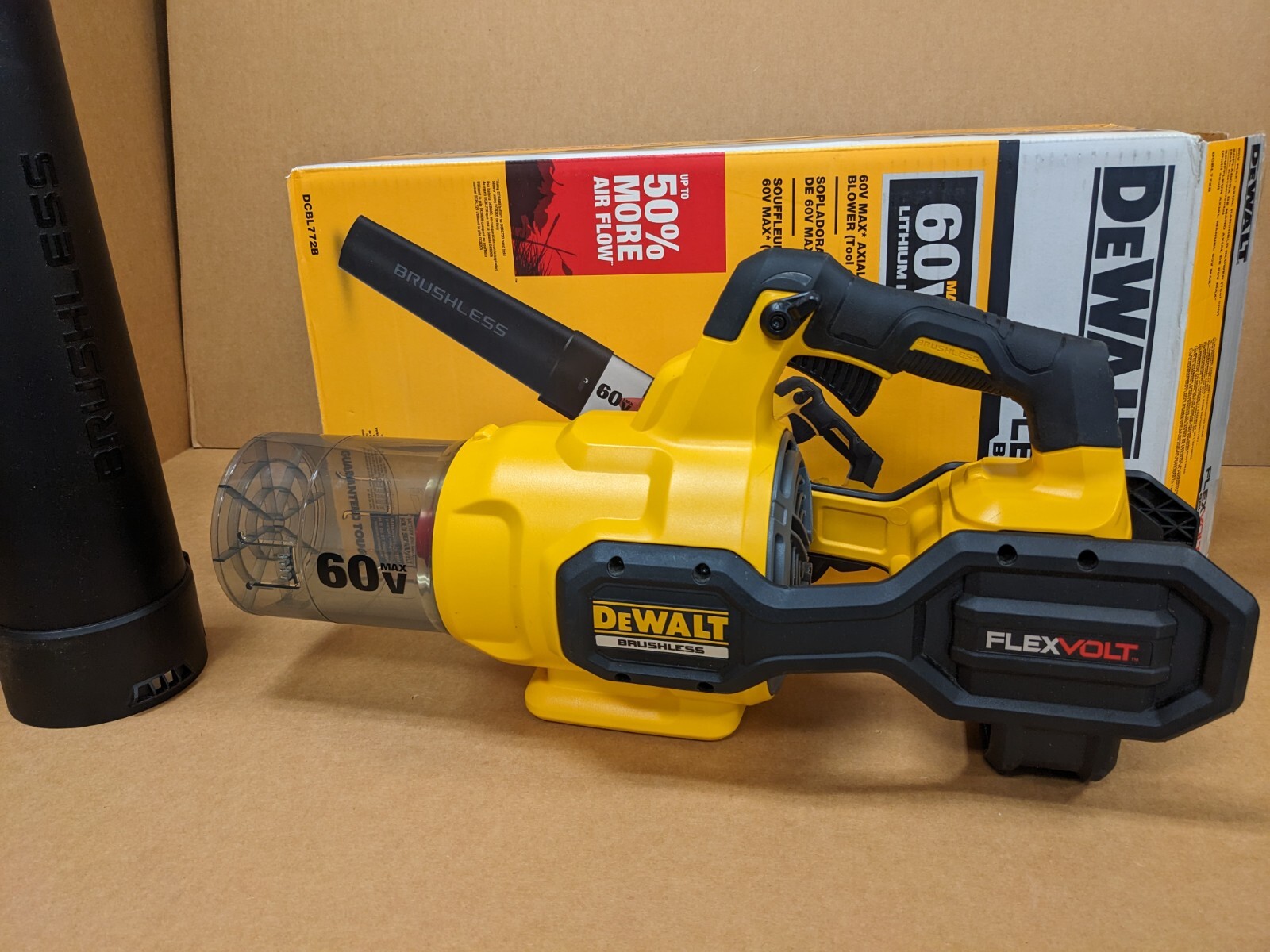 60V MAX* FLEXVOLT® (DCBL772B) Brushless Handheld Blower (Tool Only) **OPEN-BOX**