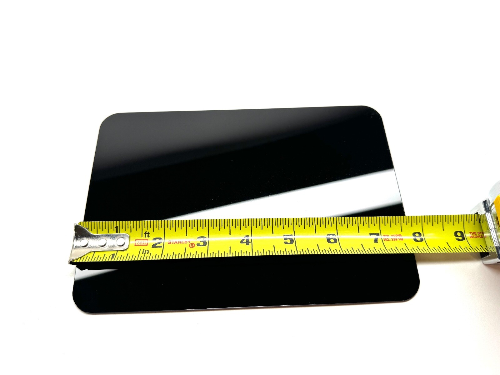 Rowmark High Impact Acrylic Plastic Sheet/Blank/Cut-Off 1/16" 1.5mm GLOSS BLACK