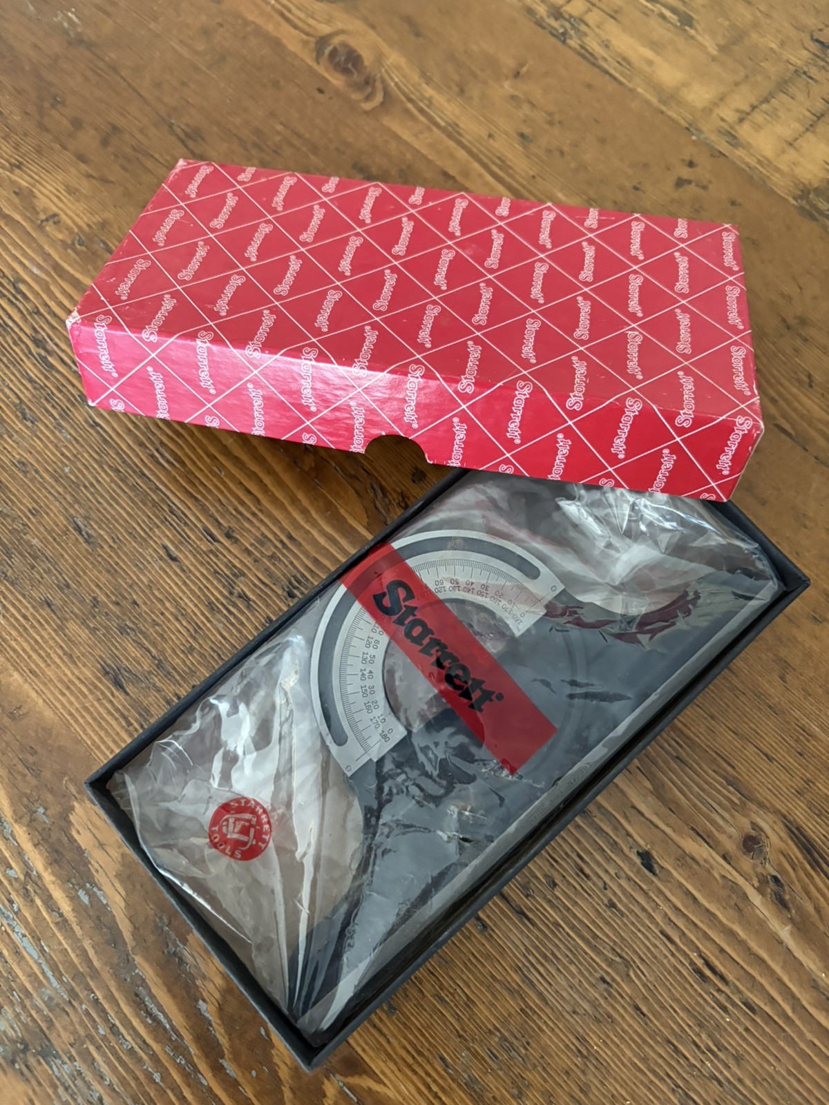 NEW IN BOX Starrett Combination Bevel Protractor Head (PR-1224W)