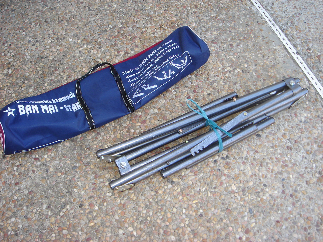 indoor/outdoor kids Hammock swingbed w/medium duty metal frame for kid under 48"