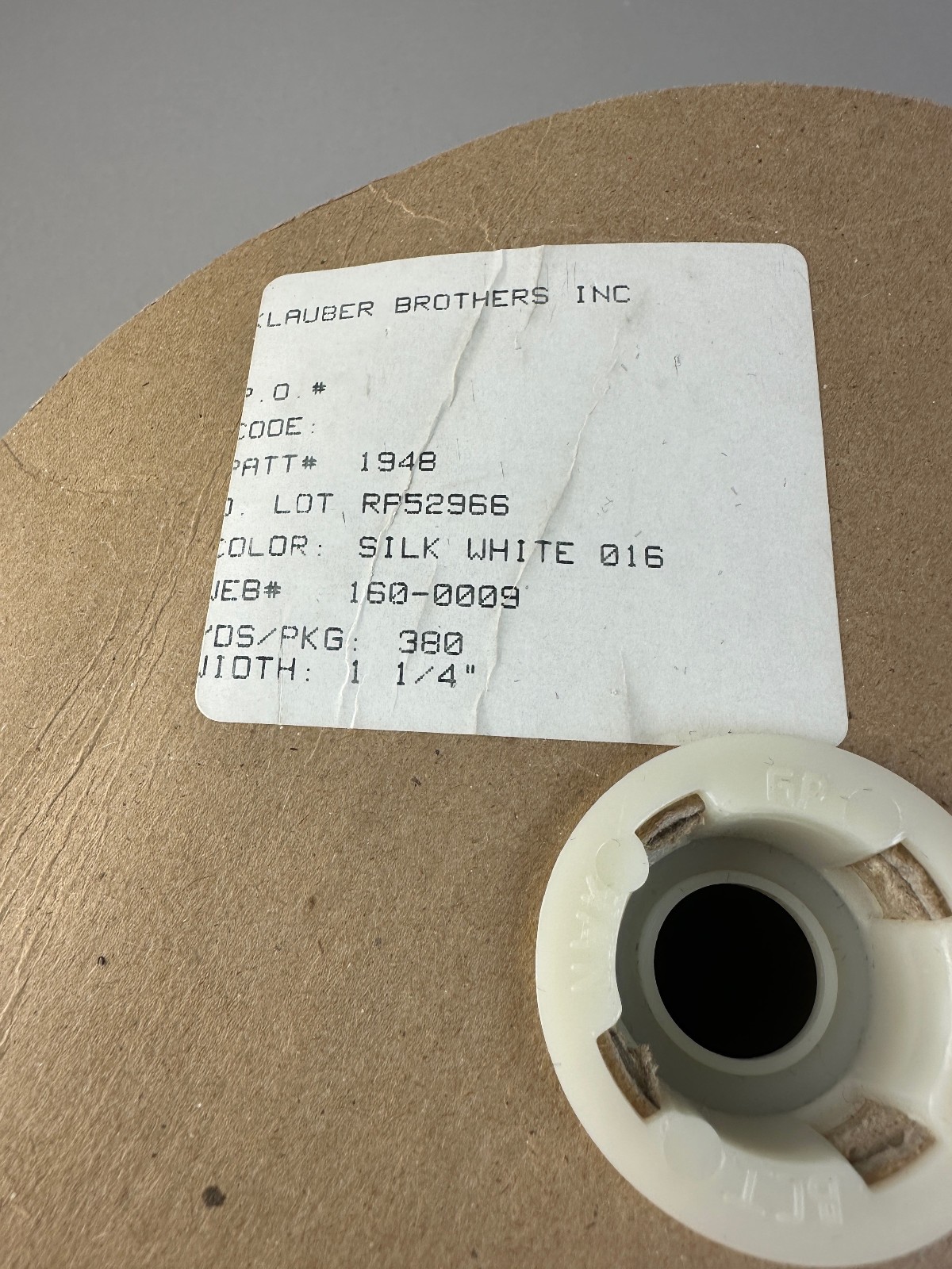 Lace Trim Spool 1/4"W 380 YDs 1 Spool Sewing Lingerie/ Klauber Brothers