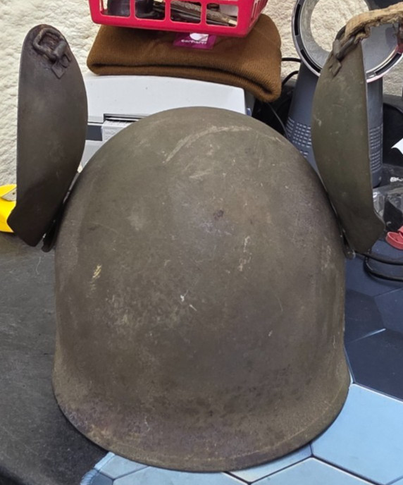 WW2 US ARMY AIR FORCE USAAF M3 BOMBER PILOT/CREW FLAK PROTECTION HELMET