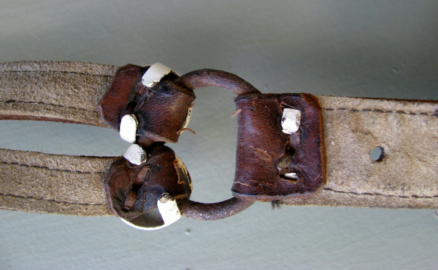 UNIQUE ANTIQUE COMPLETE CHILDS EMBROIDERED PONY HEADSTAL RING BIT REIN SET 1900