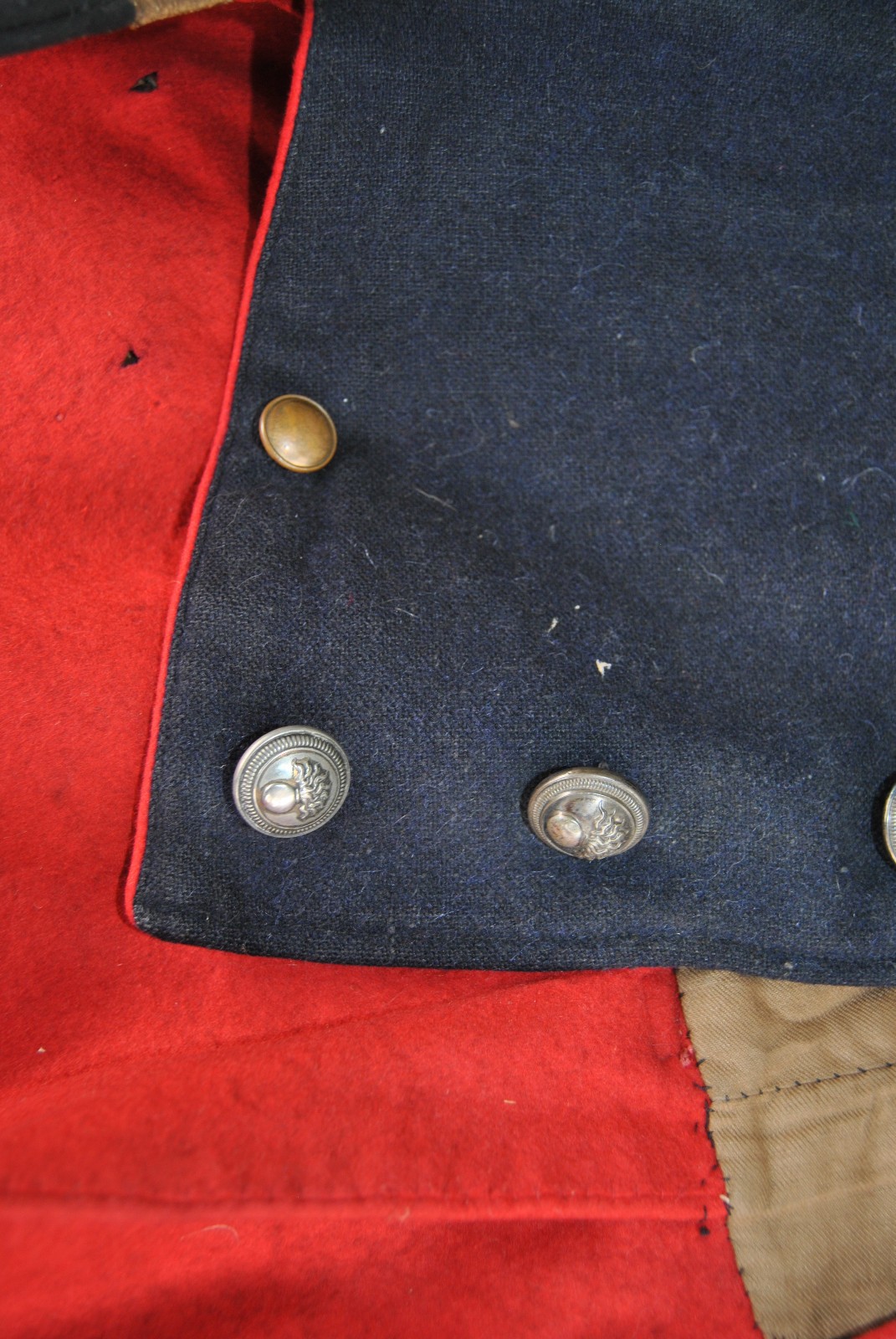 Late 1800s Old French Parisian Theatre Napoleonic Uniform Tunic and Bonnet