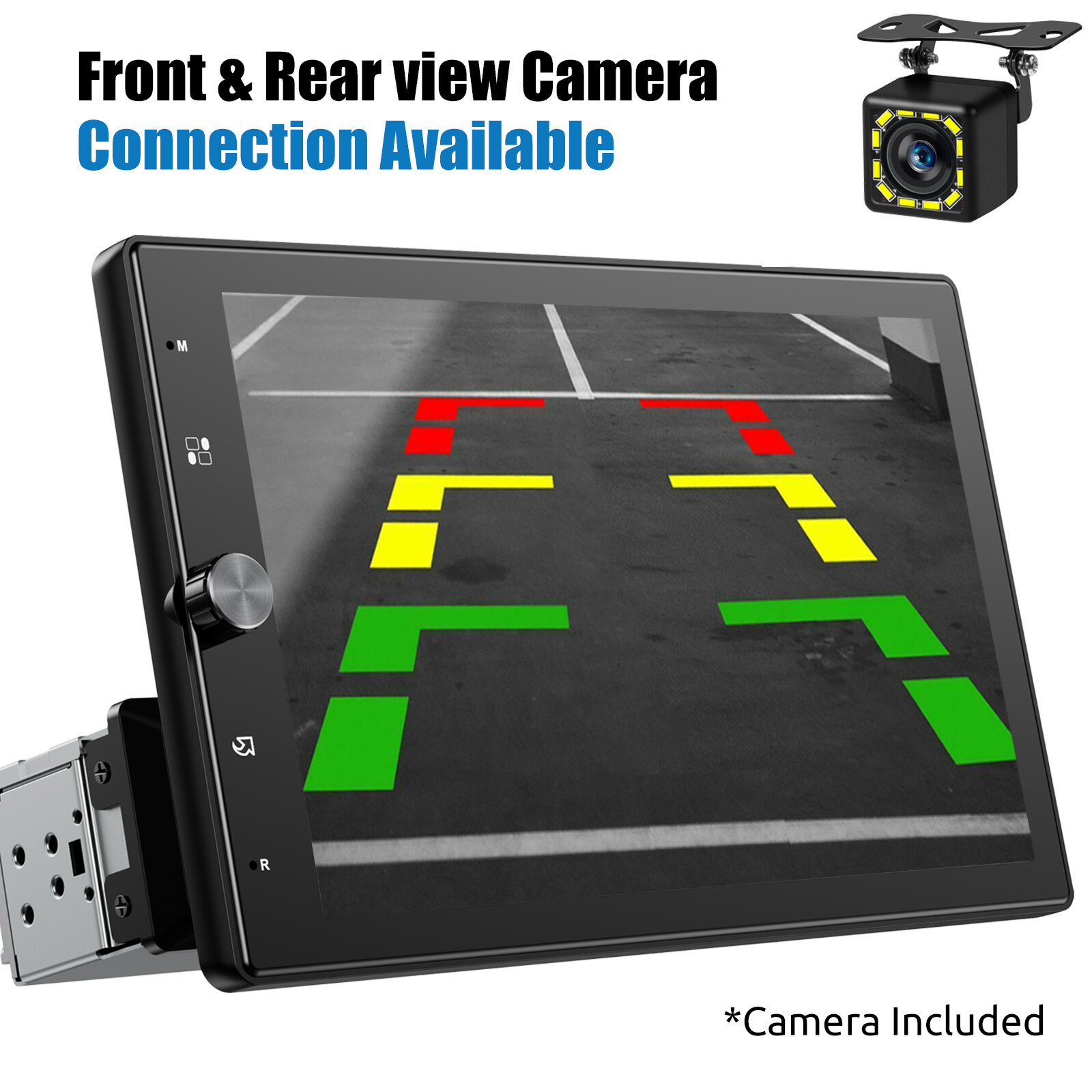 10.4" Single Din Touch Screen Stereo Bluetooth Radio Apple/Android Carplay+CAM