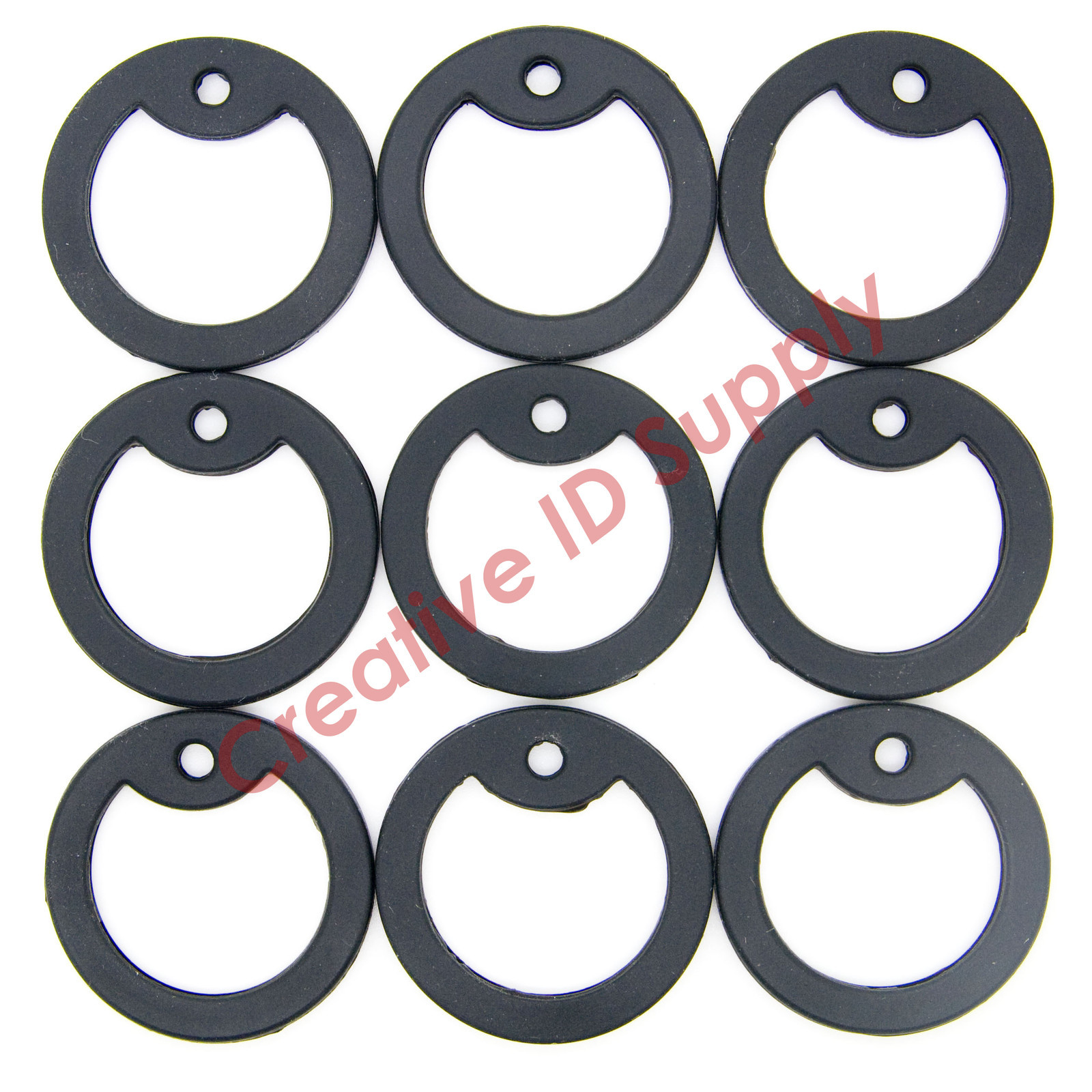 LOT OF 50pc MILITARY ARMY DOG TAG SILENCER SILICONE/RUBBER SILENCERS BLACK COLOR