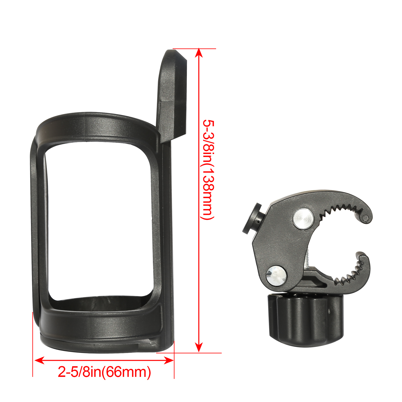 Universal 360° Beverage Cup Holder For Wheelchair Walker Rollator Bike Stroller