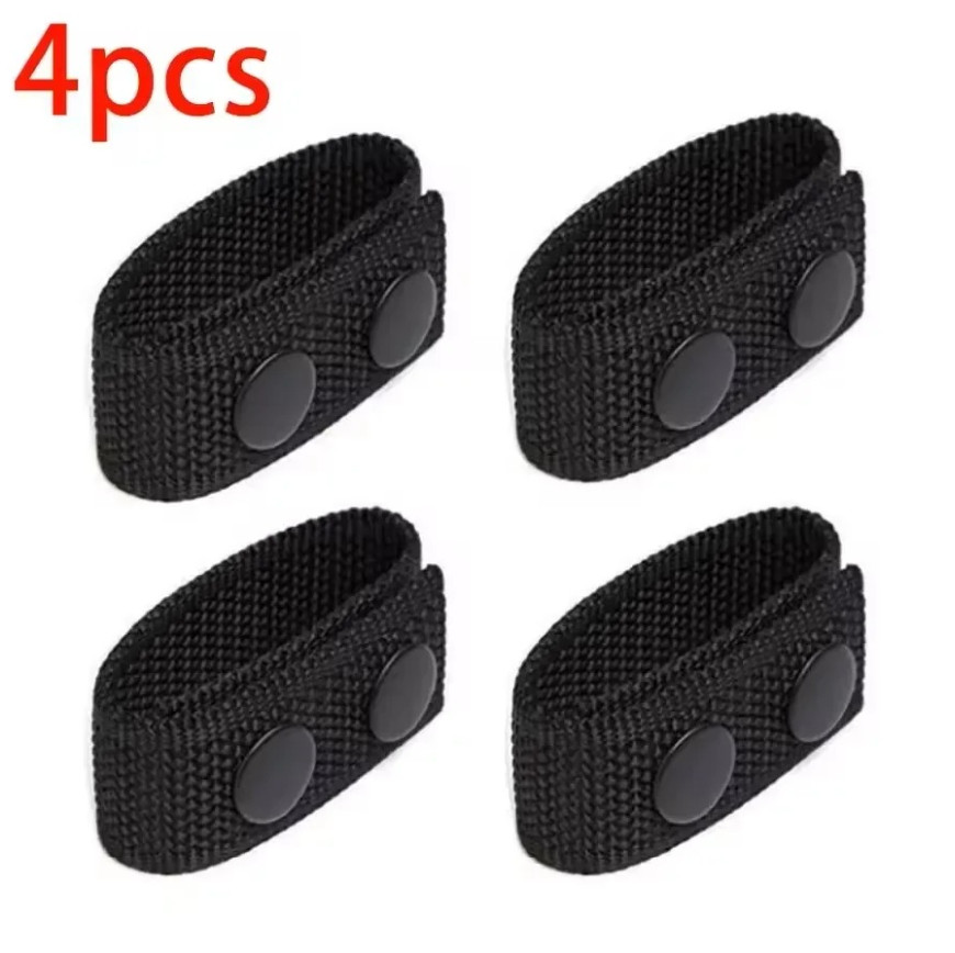 4pcs Tactical Belt Buckle Nylon Fixing Clip Outdoor Gear Strap Holder - NEW