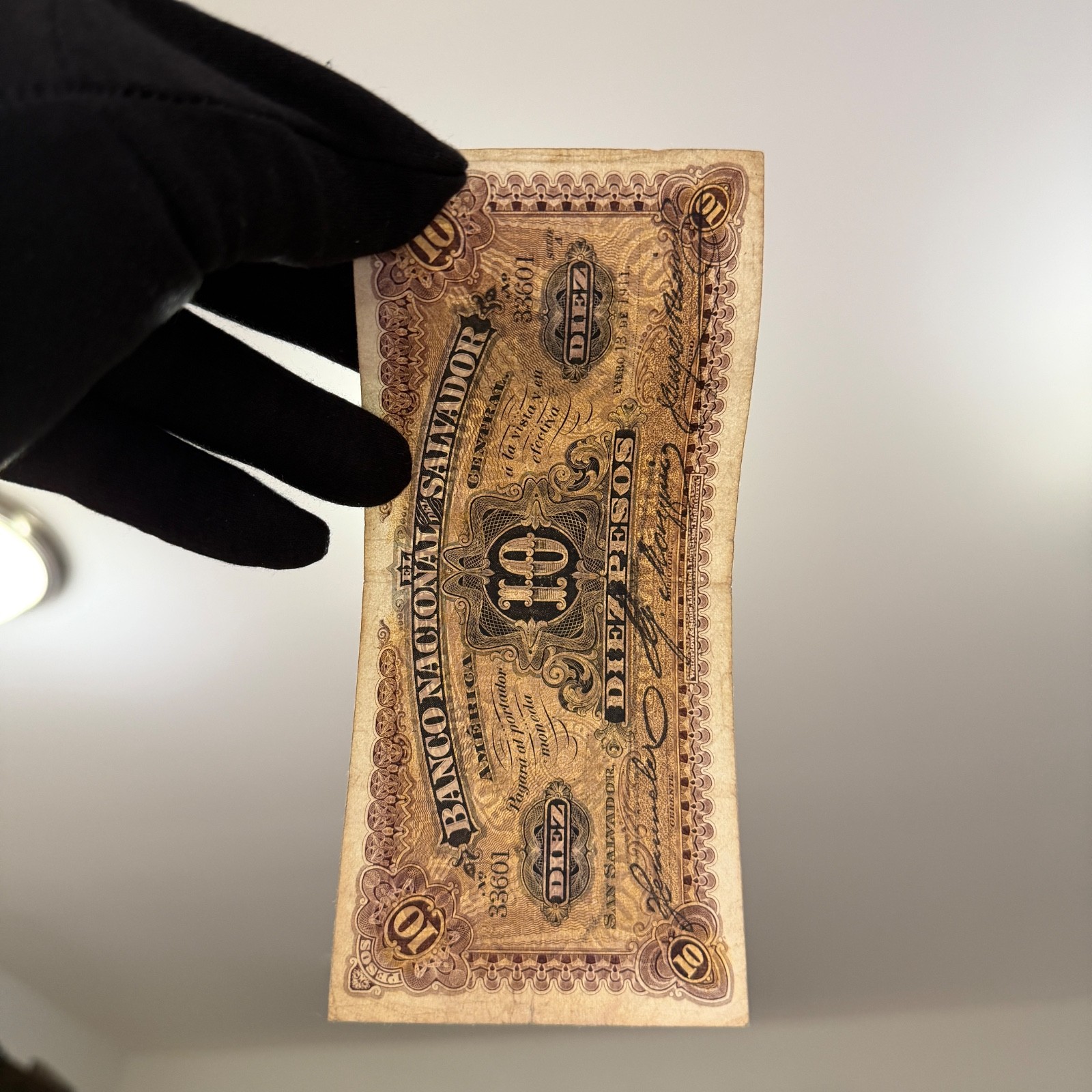 El Salvador - 10 Pesos - Banco Nacional del Salvador - 13 Enero 1911