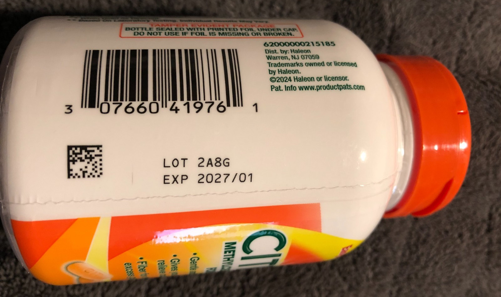 New Citrucel Fiber Therapy For Irregularity 180 Caplets Constipation EXP 1/2027