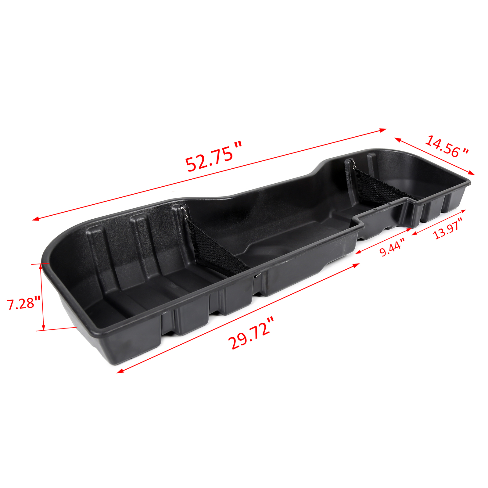 Underseat Storage Box for 2007-2018 Chevy Silverado 07-19 GMC Sierra CREW CAB