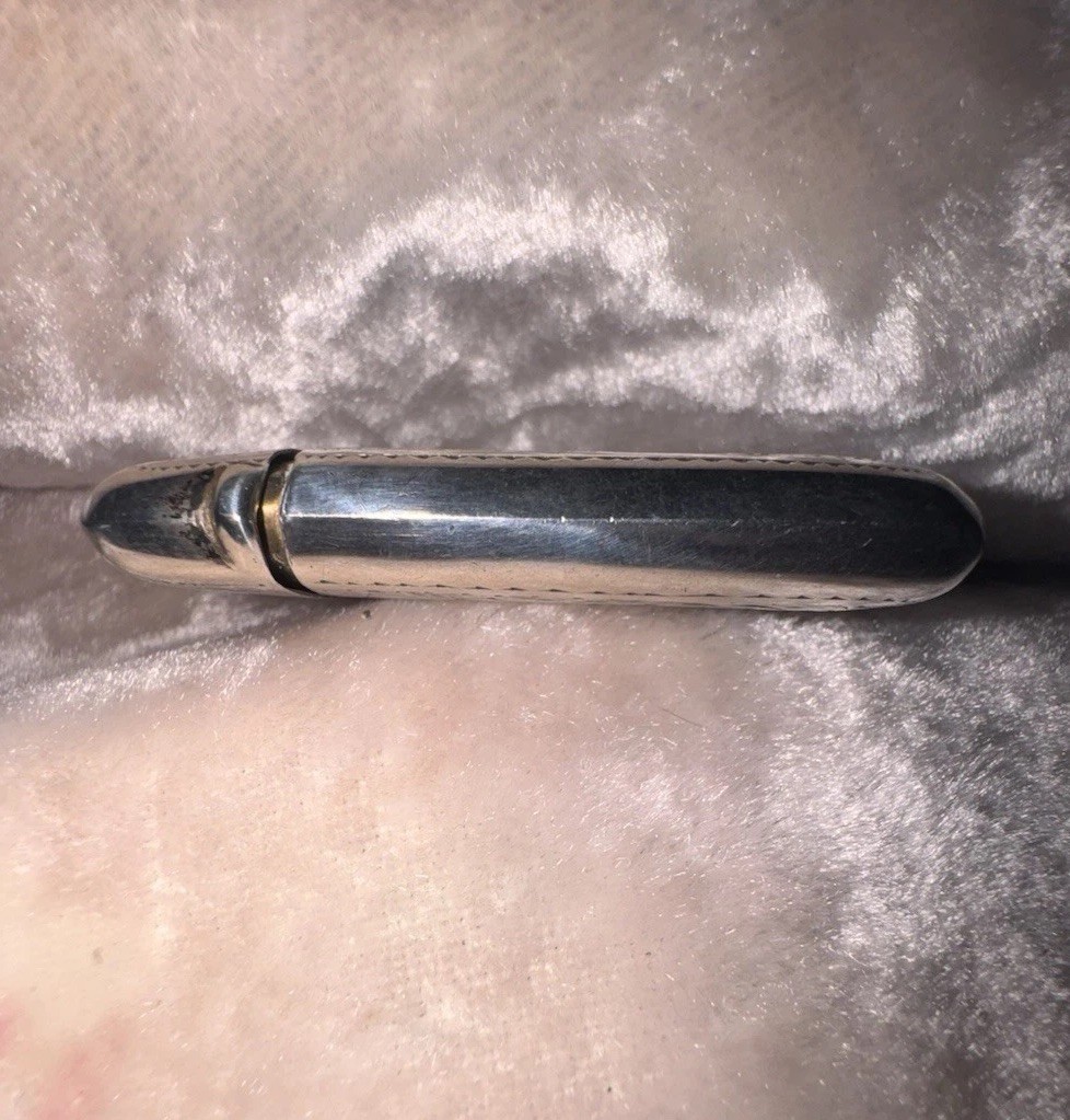 SUPERB ANTIQUE EDWARDIAN SOLID STERLING SILVER SEVEN FINGER VESTA CASE C.1910