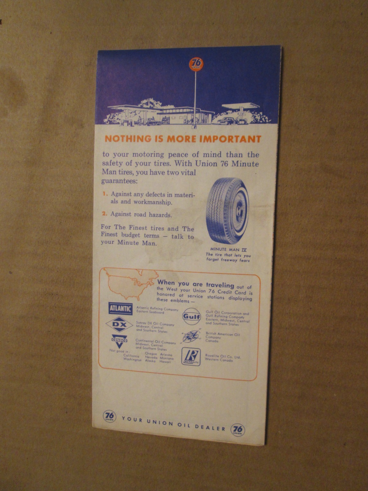 Union 76 Road Map of San Fernando Valley 1965