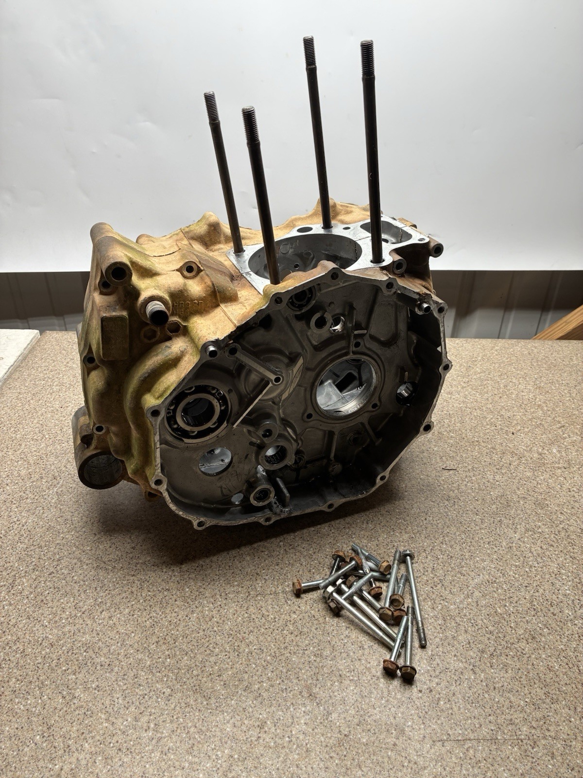 2012 Honda Rancher 420 420te Engine Motor Crankcase Crank Cases Case Block 2x4