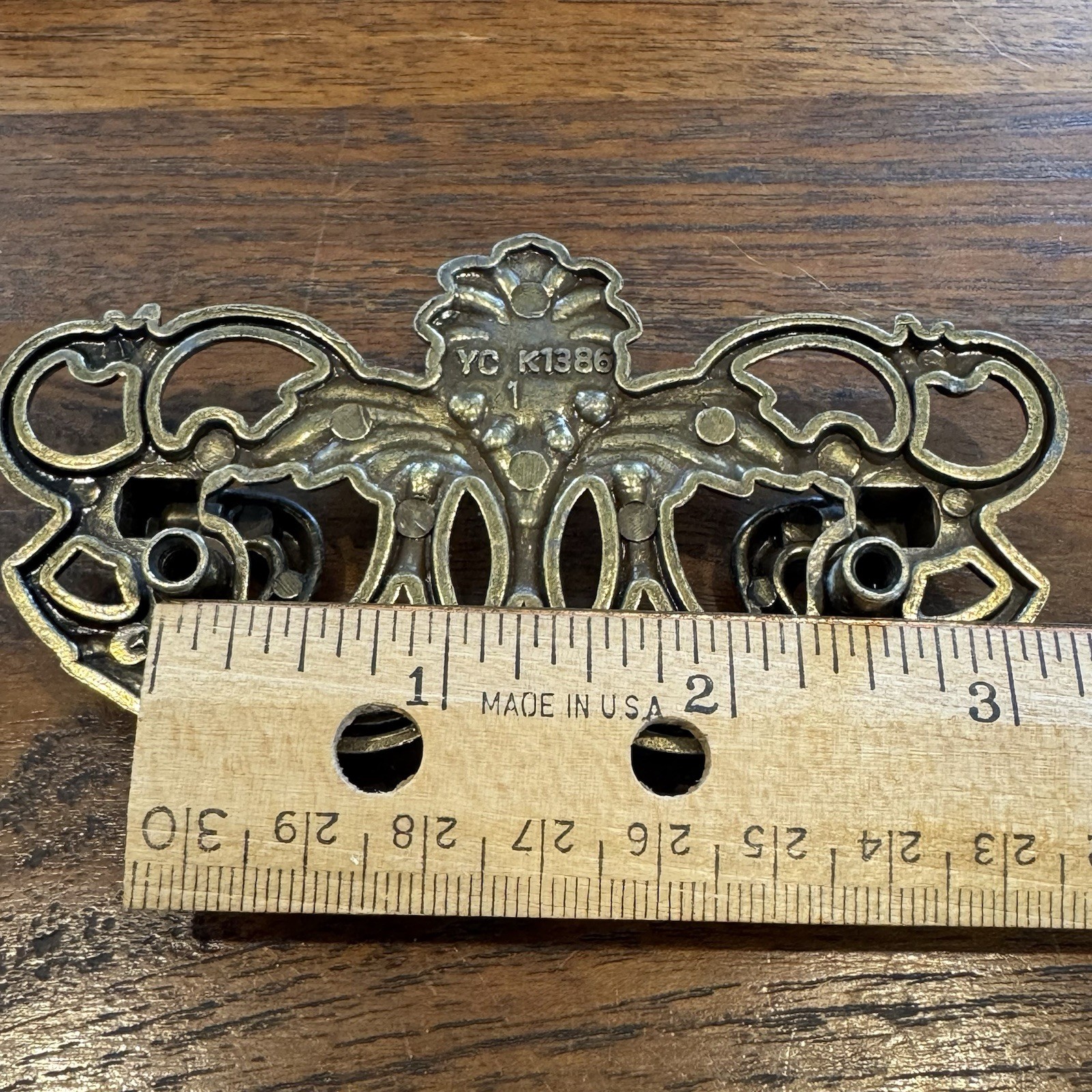 Vintage Brass Open Scroll Ornate Bail Drawer Pull Handle Lot 8 Victorian Style