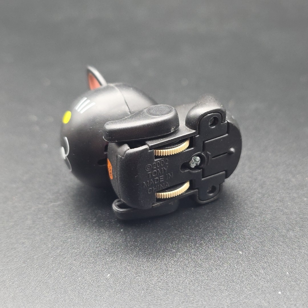 Vintage Tomy MICROPETS Halloween Cat Pet Robot Kitty Black Cat Pumpkin Tail