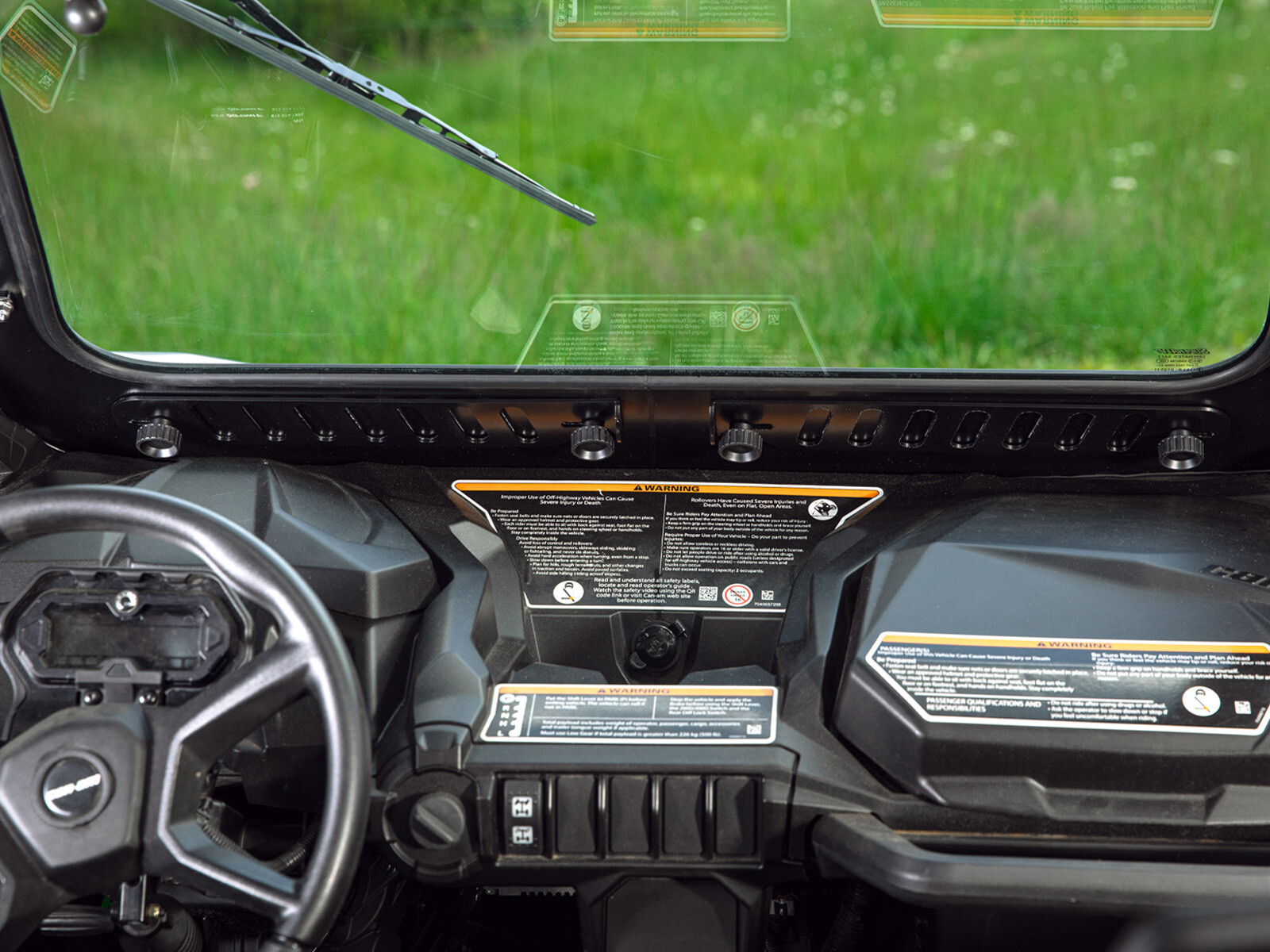 SuperATV DOT Approved Glass Windshield for Can-Am Maverick Trail (2018+)