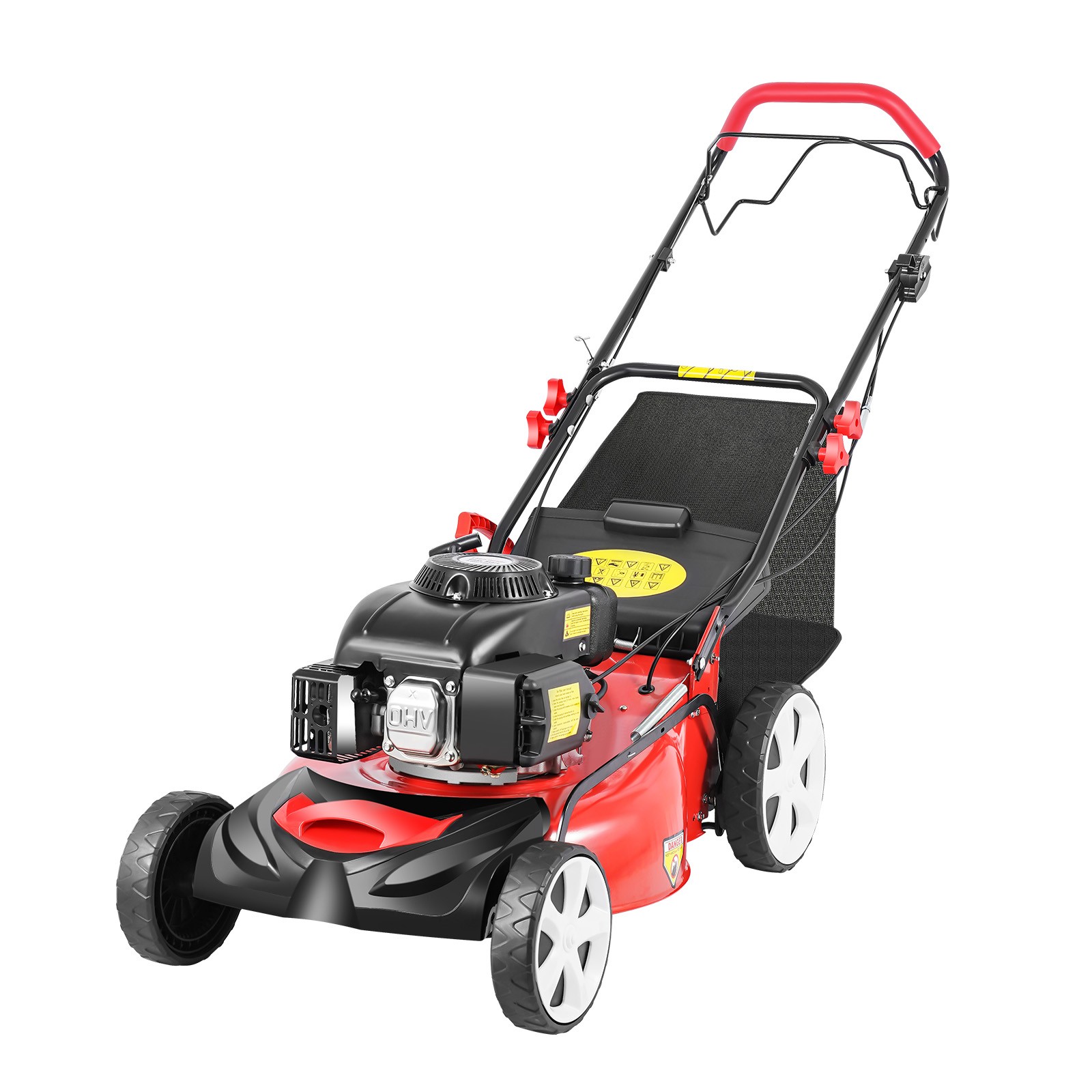 Self-Propelled Gas Powered Lawn Mower with Bagger with 4-Stroke Engine 20” 173cc