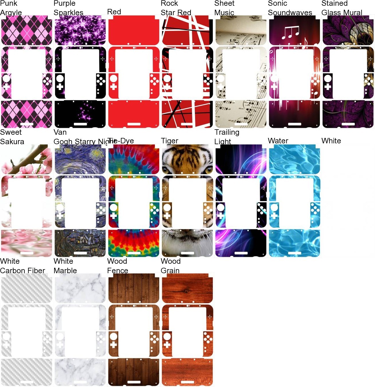 Choose Any 1 Vinyl Decal/Skin Design for the New 3DS XL - Buy 1 Get 1 Free!