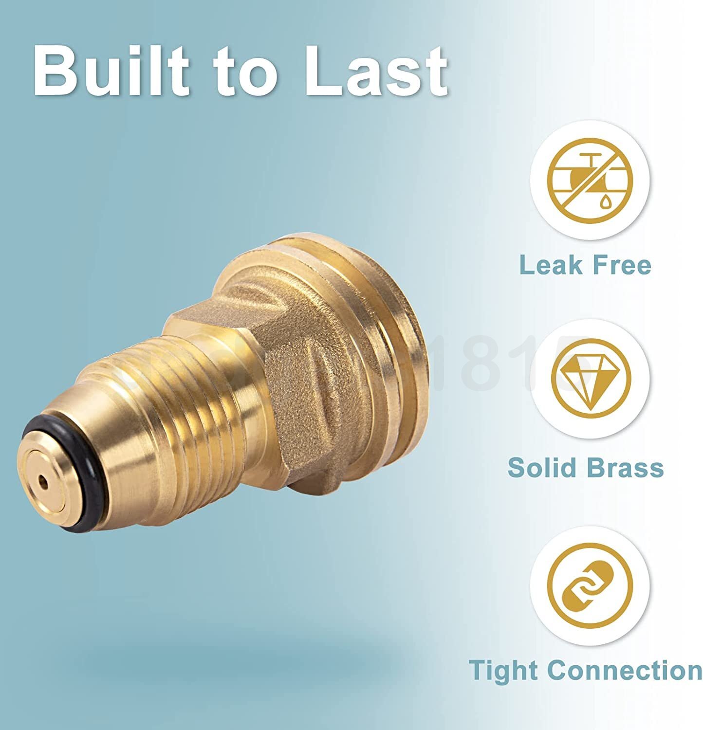 Propane Tank Refill Adapter Converts POL LP Tank Valve to QCC1/Type1 Regualtor