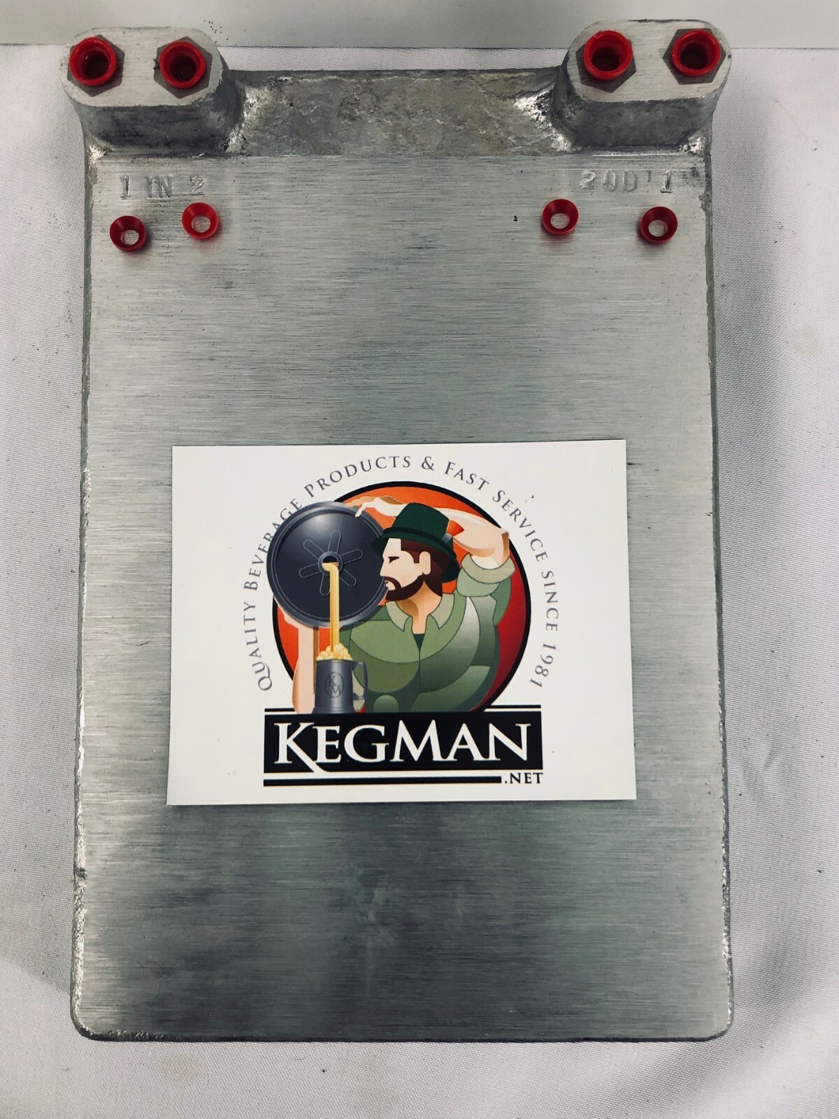 Two Beer Jockey Box Cold Plate.  No fittings