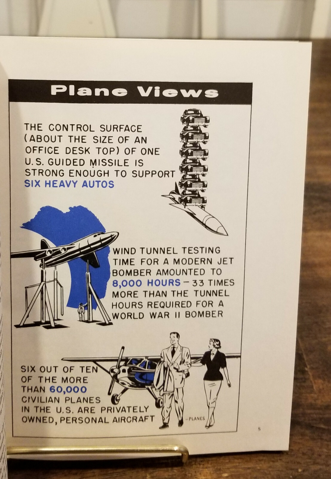 Vintage 1950s Aircraft Industries Association AIA PLANE VIEWS Pamphlet Brochure