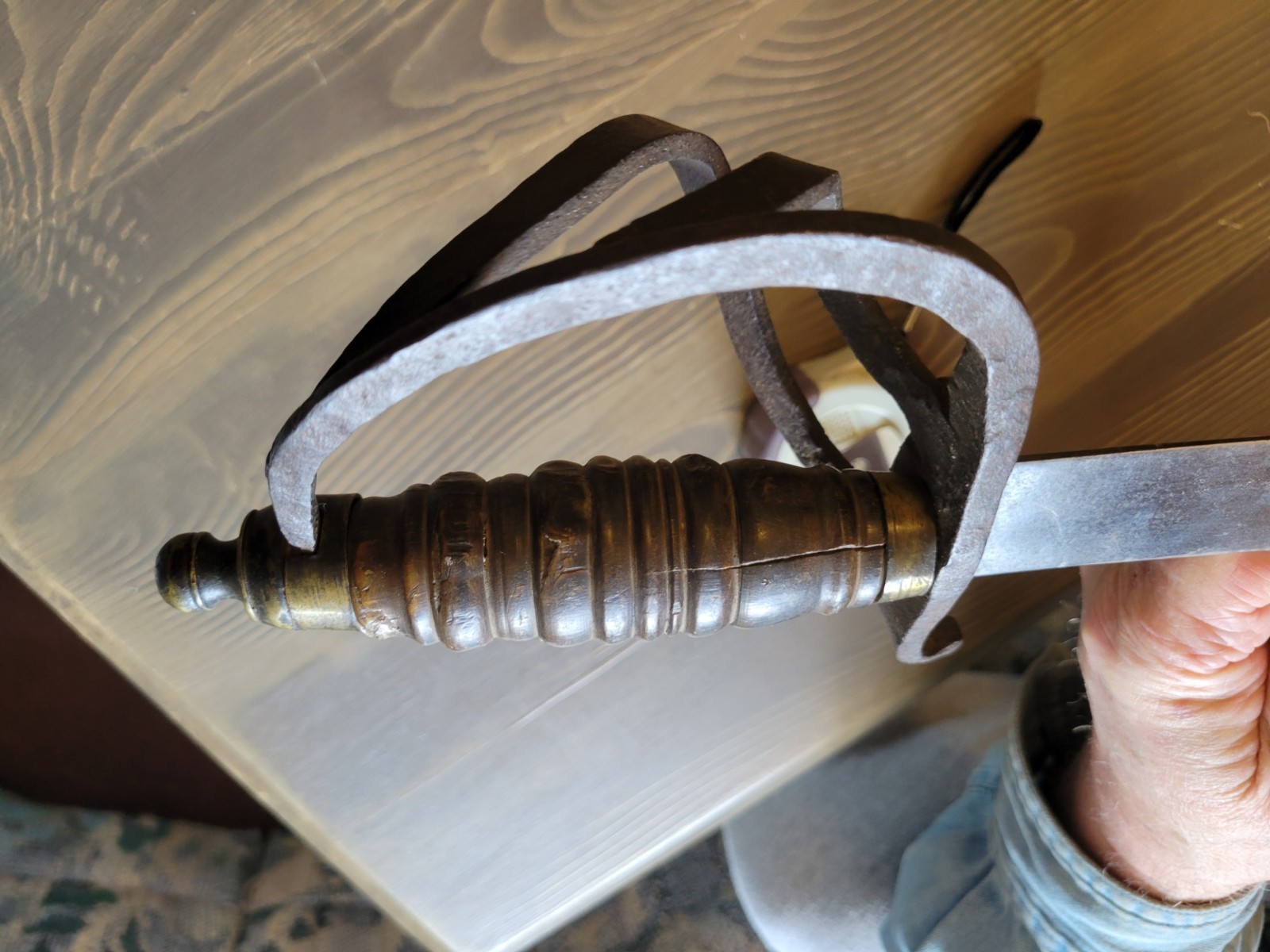 Mexican-Civil War Era Blacksmith Made Sword Used Free Shipping