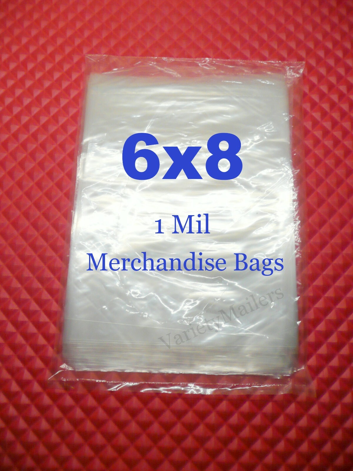 300 Small Merchandise Bag Variety Pack 4x6 5x7 6x8 / 1 Mil Plastic Baggies